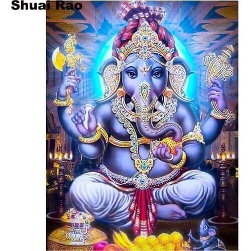 Full,Square,round,5d diy,Diamond painting,picture of rhinestone ganesha paintings,mosaic full embroidery,Home decoration