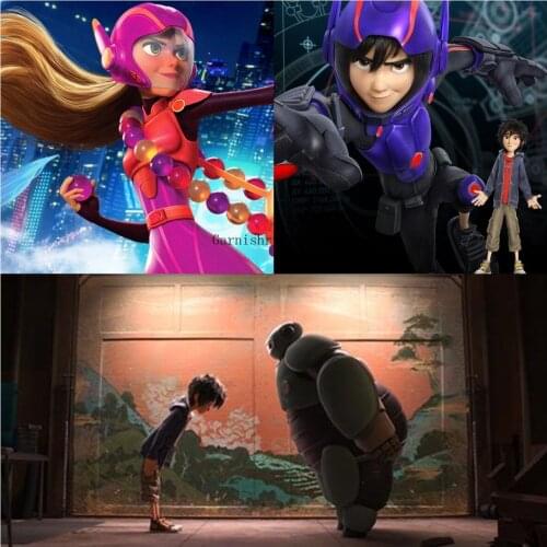 5D Diy Diamond Painting Cartoon Big Hero 6 Movie Diamond Embroidery Full Mosaic Cross Stitch Kits Baby Kids Home Decor