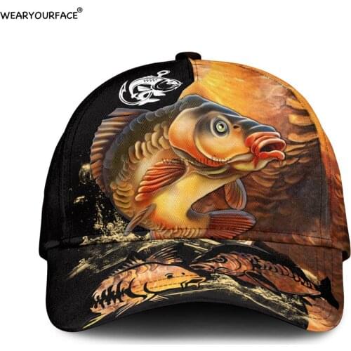 Hunter Fishing Animals 3D All Over Printed Snapback Hat Men Women Adult Hip Hop Headwear Outdoor Sun Visor Baseball Cap