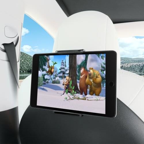 Tesla Model3 Accessories Back Seat Phone Holder 360 Degree Rotate Stand Car Headrest Bracket Support For Tablet PC iPad Mini Pro