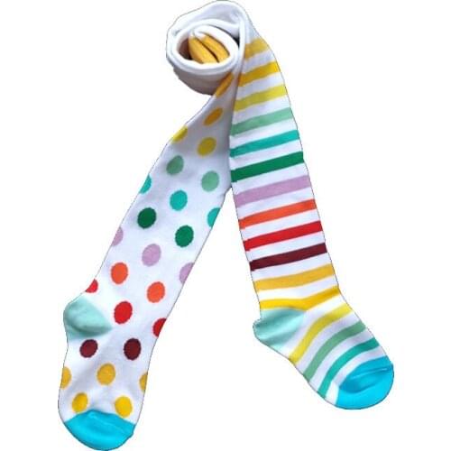 Children Spring Autumn Dot Tights Cotton Baby Girl Striped Pantyhose Kids Striped Tights Soft Infant Clothing