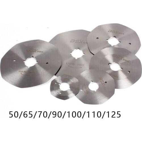 Electric Scissors Blade Industrial Electric Scissors Round Blades Dia. 50/65/70/90/100/110/125mm 3Pcs