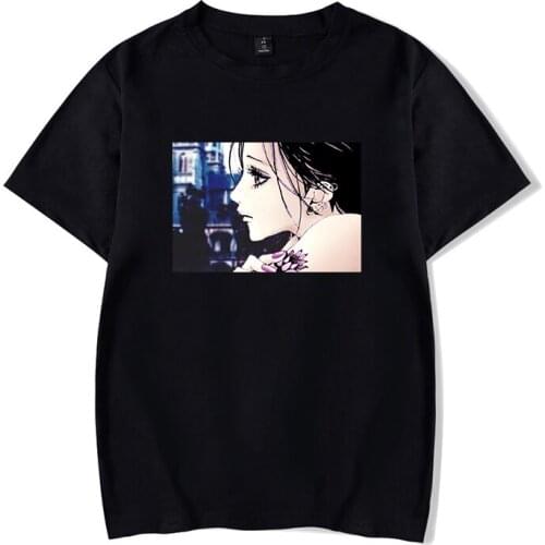 Japanese Anime Fashion Nana Osaki Men T-Shirts Manga Cotton Tshirt O-neck Streetwear girl T-shirt Harajuku Tee Top Short Sleeves
