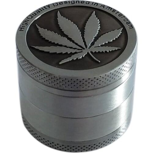 3/4 Layer Zinc Alloy Herb Grinder 40mm Spice Grass Weed Tobacco Smoke Grinders For Men Smoking Accessories Spice Crusher