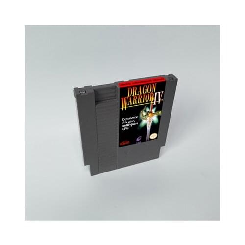 Dragon Warrior IV 4 - 72 pins 8bit game cartridge