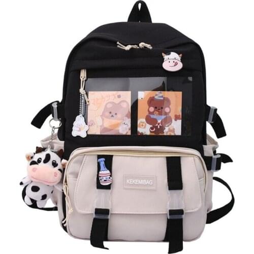 Kawai Backpack Kawaii Rucksack Teen Girls School Bag Cute Student Daypack Female Book Bags