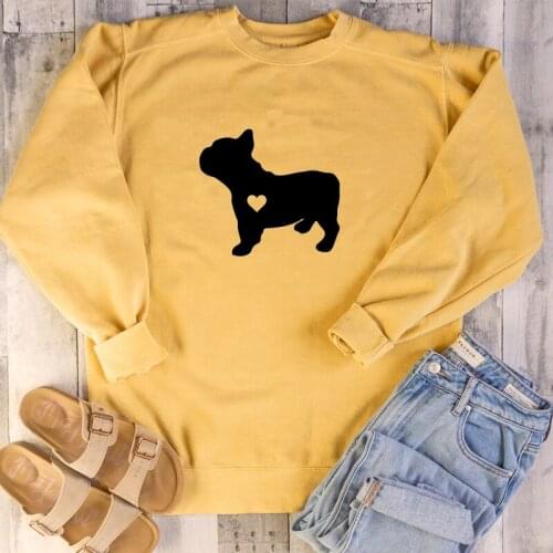 Kawaii Love Dog Women Crewneck Cotton Full Long sleeve Mama Sweatshirt Pullover Mother Hoodies Clothing Autumn Shirt Drop Ship