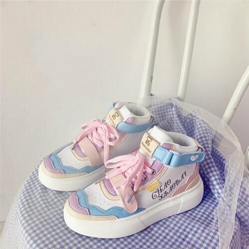 Low Heel Sweet Girls Female Kawaii Japanese Cute Anime Lolita Sneakers Women Harujuku Cosplay Loli Student Sports Running Shoes