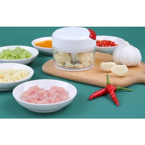 Kitchen Tools Manual Pulling Garlic Press Household Chopper Mini Food Mash Crusher Rope Processor Shredder Gadgets Accessories