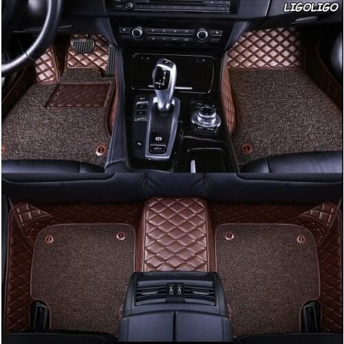 LIGOLIGO Custom car floor mats for Skoda octavia fabia rapid superb kodiaq yeti KAROQ KAMIQ car foot ma styling car accessories