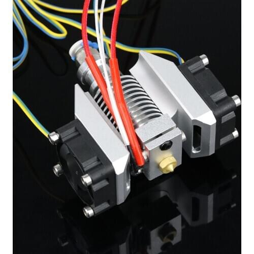 V6 Metal hotend print head kit with super cooling fan duct + V6 circular heat sink + 3010 Cooling Fans undate for Titan UM2