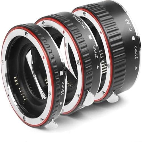 Second generation Metal Auto Focus Macro Extension Tube Ring for Canon 600D 550D 200D 800D EOS EF EF-S 6D for Canon Camera