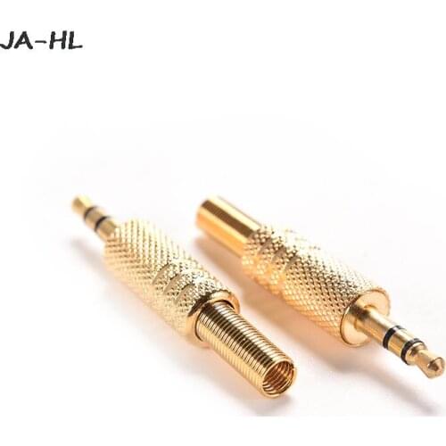 1PC / 2PCS Mini 3.5mm Stereo Audio Jack Plug 1/8Inch Jack Plug Male Plug Coax Cable Audio Adapter Connecters