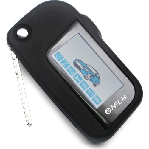 New Keychain For Starline A93 Remote Controller uncut blade fob Two Way Car Alarm Starline A93 Twage Keychain alarm