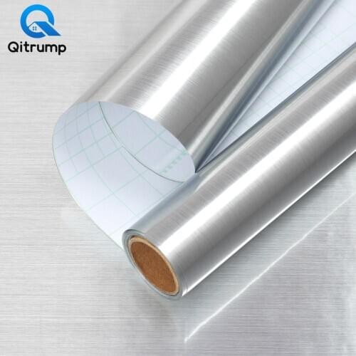 Metal Waterproof Oil-proof Wallpapers Kitchen Cabinet Dishwashers Refurbish Self-adhesive Refrigerator Decoration Wall Stickers