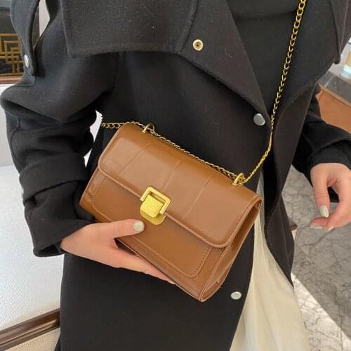 Crossbody Bags for Women Bag Shoulder Bag Woman Handbag Chain Purse Fashion 2021 New Retro Designer Bag PU Leather Stone Pattern