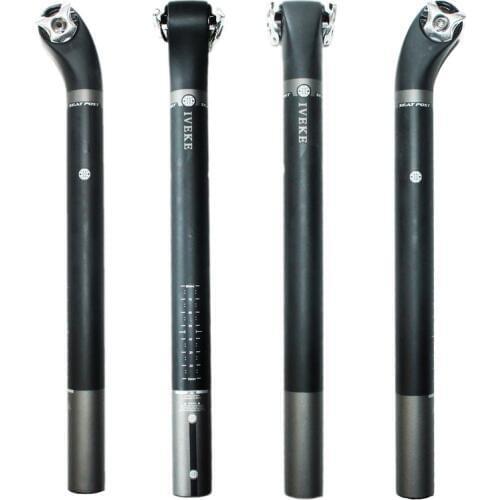 Bicycle Full Carbon Fiber Seat Tube Bike Seat Post Cycling Carbon Seatpost 20 & 5 Degree 27.2/30.8/31.6*350/400mm