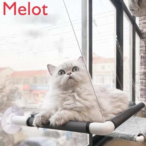 High-End Cat Hammock Cat Nest with Sucker Cat Hammock Summer Glass Window Sill View Hanging Nest Cat Bed Cat Supplies