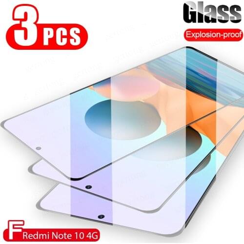 3Pcs Full Cover For Xiaomi Redmi Note 10 Pro Max Note 10s K40 Pro Glass Screen Protector For Redmi Note 10 Pro Protective Glass