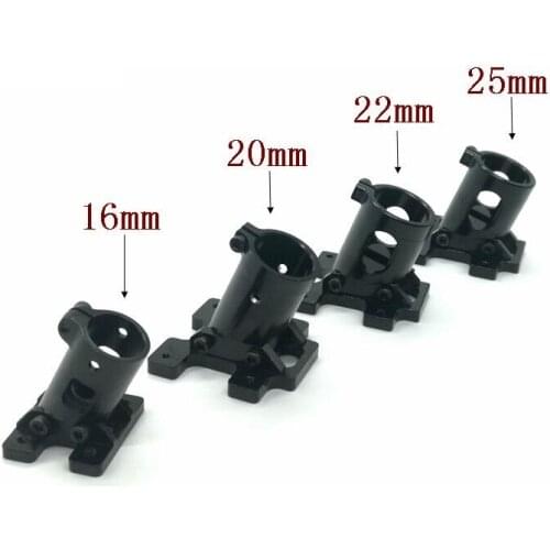 1PC Multi axis uav parts aluminum alloy carbon tube connection foot mount fixing parts 16mm 20mm 22mm 25mm black