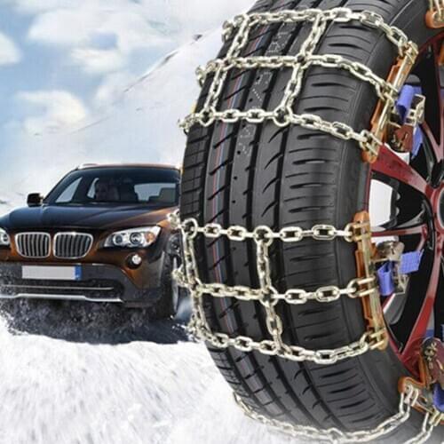 3 Chains Balance Design Anti-skid Chain Wear-resistant Steel Car Snow Chains For Ice/Snow/Mud Road Safe For Driving Professional