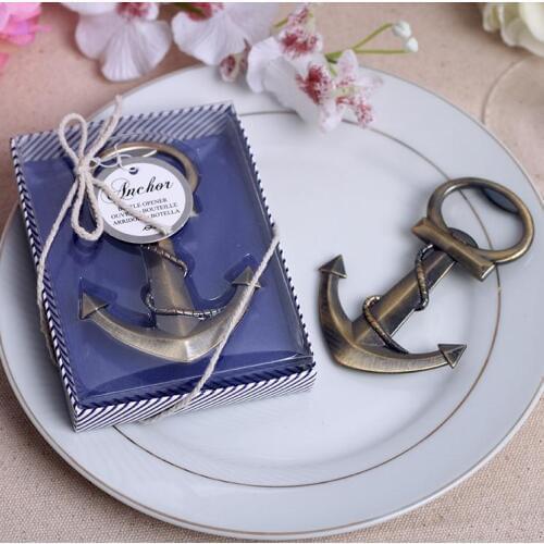 300pcs Boat Anchor Bottle Opener Wine Opener Wedding Gifts Party Shower Favors Present Gift DHL Fedex Free Shipping SN084