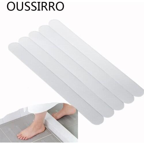 5Pcs 20cm Transparent AntiSlip Bath Grip Stickers NonSlip Shower Strips Pad Floor Safety AntiSlip Tape Bathtub Shower Sticker