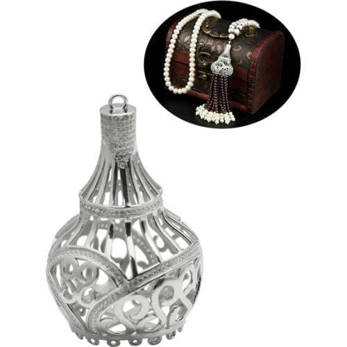 Beadsnice 925 Sterling Silver Handmade Connector Pendant Jewelry Accessories Long Necklace Pendant Gift For Her