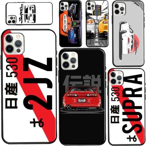 Supra 2JZ For iPhone 12 mini 11 Pro Max Phone Case For iPhone 7 8 Plus 6S X XR XS Max SE 2020 Coque