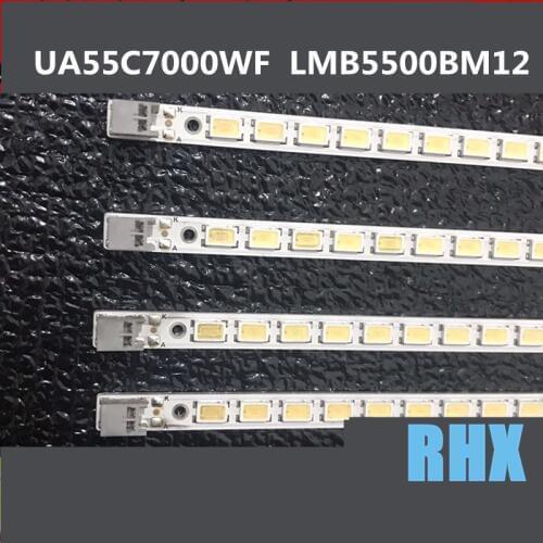 2Pieces/lot FOR Samsung UA55C6200UF LCD TV backlight lamp LMB-5500BM12 screen LJ64-02386A LJ64-02391A 1PCS=80LED 617MM