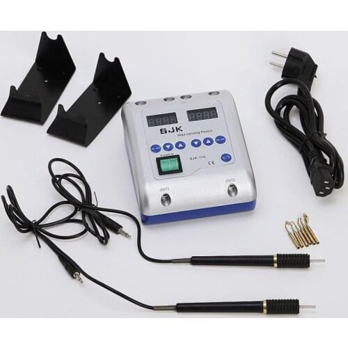 Electric Waxer Carving knife Machine 2 Pen and 6Wax Tip/Pot Dental Lab SBD-LD