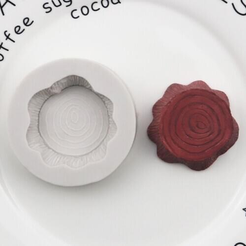 Annual Ring Stump Fondant Silicone Mold Cake Decoration Handmade Epoxy Mold XGY-276