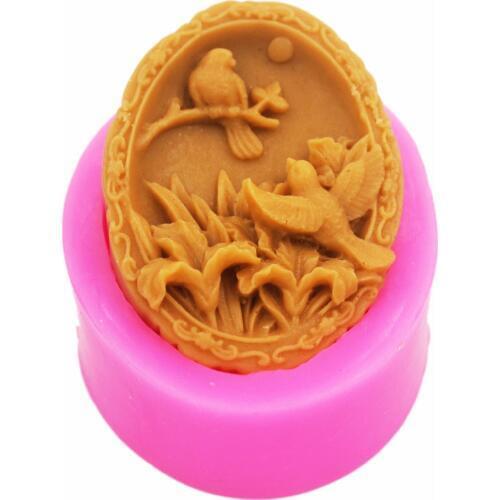 Birds Mold S450 Craft Art Silicone 3D Soap Mold Craft Molds DIY Handmade Candle Molds
