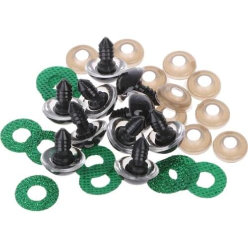 16 20 24mm 10pcs Shinning Plastic Doll Eyes Craft Eyes DIY For Plush Bear Stuffed Toys Animal Puppet Dolls