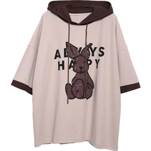 Cotton Short-sleeved T-shirt Female Loose Student Korean Version 2021 New Spring and Summer All-match Fashion Plus Size Top