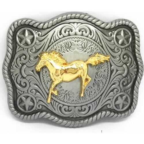 Cowboy energizes pattern wear-resisting zinc alloy belt buckle restoring ancient ways is suitable for the 4.0 belt