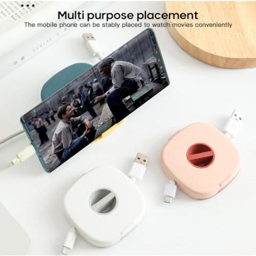 Cable Container Square Wire Winder Box Portable Phone Data Cable Storage Box Case USB Charger Holder Wire Management Box