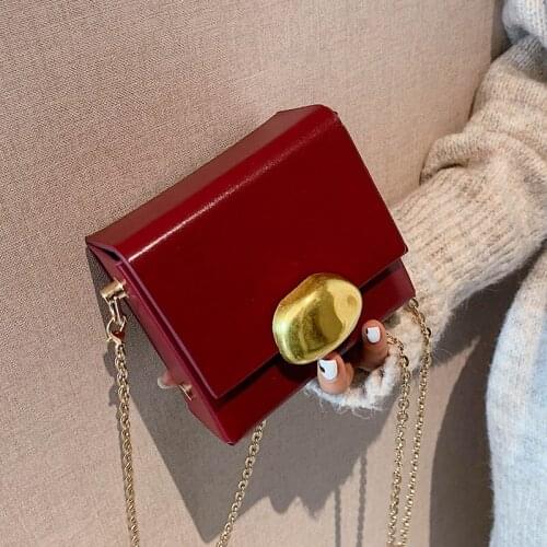 Mini PU Leather Crossbody Bags For Women 2020 Black Chain Shoulder Simple Bag Lady Travel Handbags and Purses Cross Body Bag