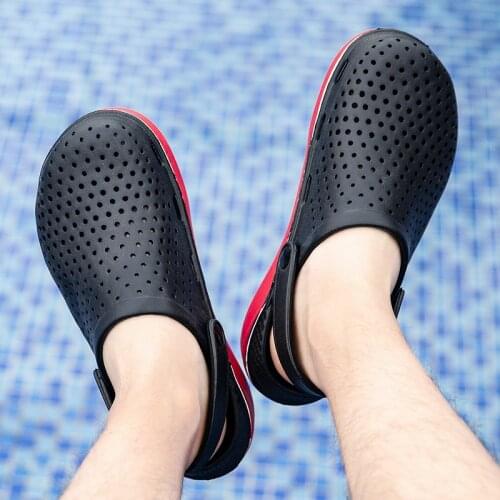 021 Brand New Arrival Sandals Men Garden Casual Aqua Clogs Summer Slides Comfortable Beach Swimming Shoes Slippers
