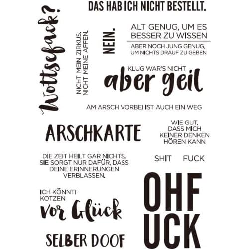 German Transparent Clear Silicone Stamp/Seal for DIY scrapbooking/photo album Decorative clear stamp sheets A583