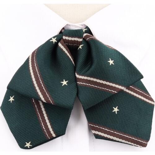 Brand New Japanese Style High Quality Girl Student JK Uniform Butterfly Tie Fashion Women Bowtie ( Green )