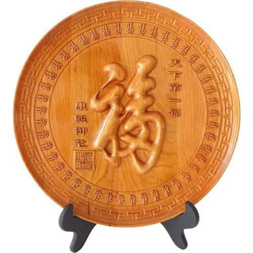 Peach wood carving crafts and gifts "decoration furniture accessories Peach-Shaped Mantou Kanpan sent the old man sent to the le