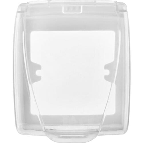 Plastic Wall Switch Waterproof Cover Box Wall Light Panel Socket Doorbell Flip Cover Clear Bathroom Kitchen Accessory