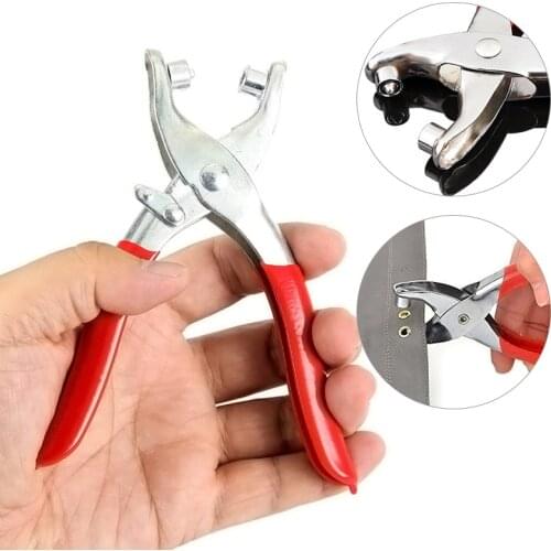 Grommet Button Eyelet Setting Cloth Shoe Bag Plier Leather Belt Canvas Household Pincer Setter Rivet Snap fastener Hand Tool Car