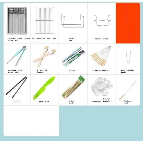 Barbacoa Portable Griller Garden Smoker Korean Outdoor Kitchen Carbon Charcoal Commercial Grill Kebab Churrasqueira Bbq Barbecue