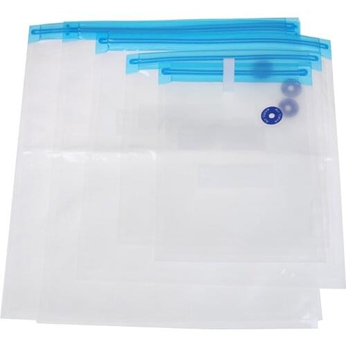 Practical Bag Kits Reusable Food Storage Vacuum Seal Bags With Hand Pump Bag Sealing Clips Food Wrap For Food Storage