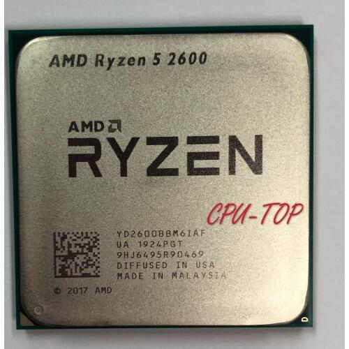 AMD Ryzen 5 2600 R5 2600 3.4 GHz Six-Core Twelve-Core 65W CPU Processor YD2600BBM6IAF Socket AM4