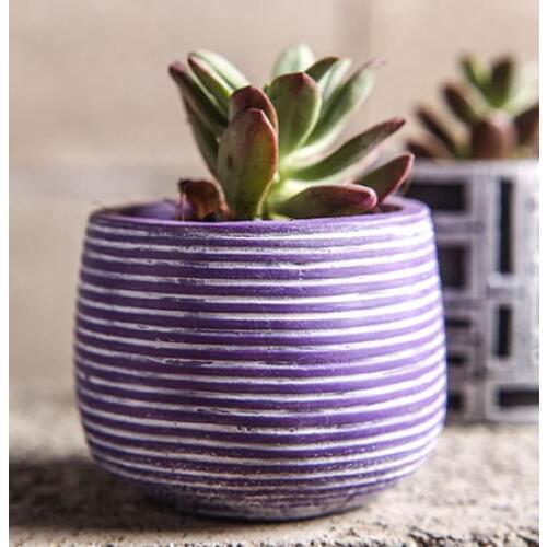 Silicone Mold 3d Vase Multi Meat Plant Cement Flower Pots Pots Mould Silica Gel European Silicone Rubber PRZY Eco-friendly 001