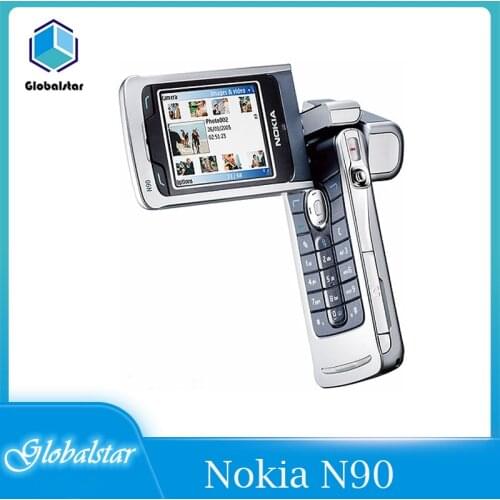 Nokia N90 refurbished Original Nokia N90 Cell Phone 2.‘ inch GSM 3G Bluetooth 2.0MP Unlocked Refurbished phone Free shipping