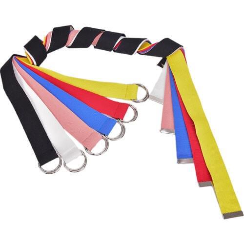 1 Pcs 130cm*3.8cm Women Waist Belt Fashion Metal Buckle Double Rings Nylon Canvas Strap Casual Waistband